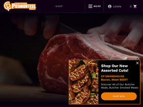 'piedmontese.com' screenshot