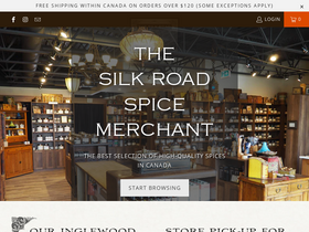 'silkroadspices.ca' screenshot