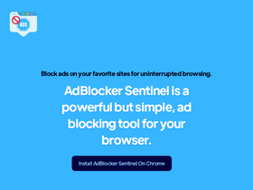 'adblockersentinel.com' screenshot