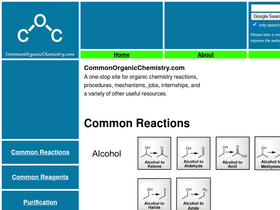 'commonorganicchemistry.com' screenshot