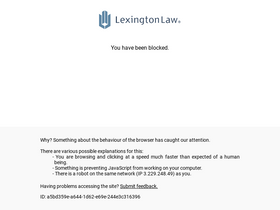 'lexingtonlaw.com' screenshot