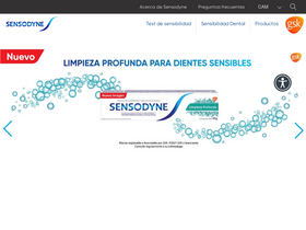 'sensodyneca.com' screenshot