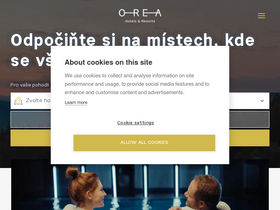 'orea.cz' screenshot