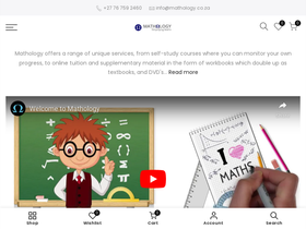 mathology.co.za homepage screenshot