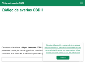 'obd2codigosaverias.com' screenshot