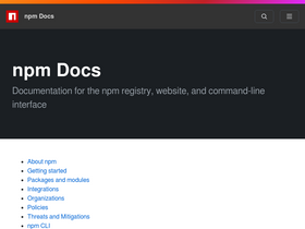 docs.npmjs.com