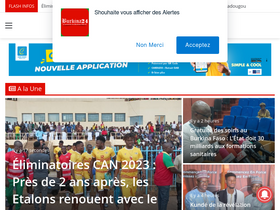 'burkina24.com' screenshot