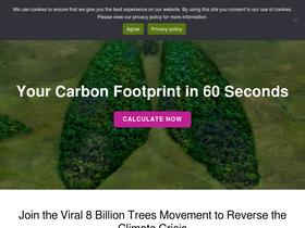 '8billiontrees.com' screenshot