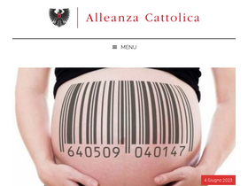 'alleanzacattolica.org' screenshot