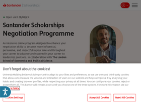 'becas-santander.com' screenshot