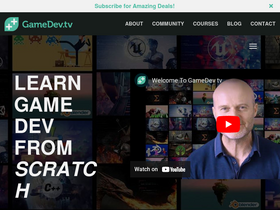 'gamedev.tv' screenshot