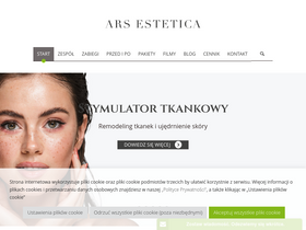 'arsestetica.pl' screenshot