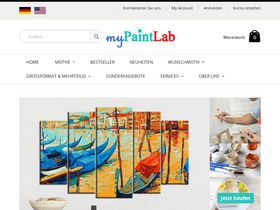 myPaintLab - Malen nach Zahlen homepage screenshot
