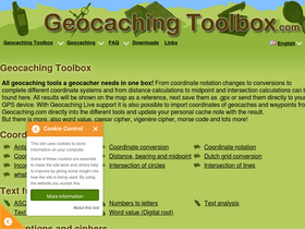 'geocachingtoolbox.com' screenshot