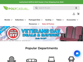 polycasual.com homepage screenshot