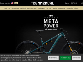 'commencalusa.com' screenshot