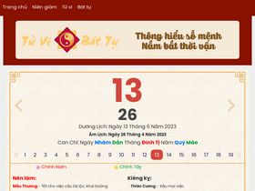 'tuvibattu.vn' screenshot