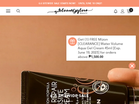 'gobloomandglow.com' screenshot