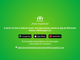 'bienestarazteca.com.mx' screenshot