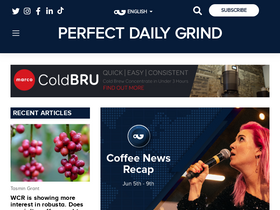 'perfectdailygrind.com' screenshot