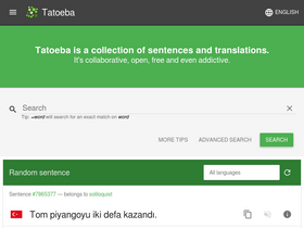 'tatoeba.org' screenshot