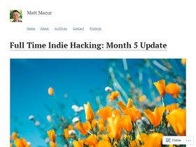 'mattmazur.com' screenshot