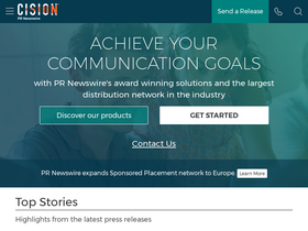 'prnewswire.co.uk' screenshot