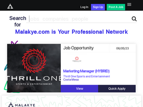 'malakye.com' screenshot