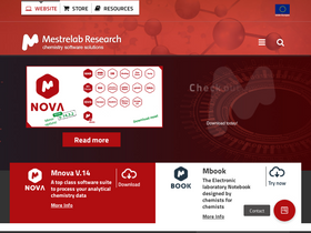 'mestrelab.com' screenshot