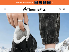 Thermafits homepage screenshot