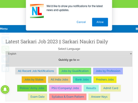 'naukrilatest.com' screenshot