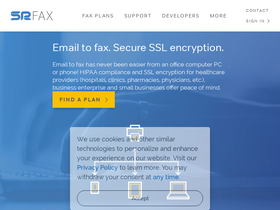 'srfax.com' screenshot