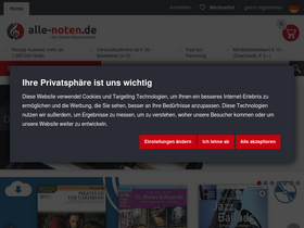 'alle-noten.de' screenshot