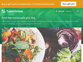 'tableonline.fi' screenshot