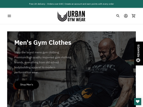 'urbangymwear.co.uk' screenshot