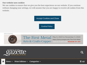 'antiquestradegazette.com' screenshot