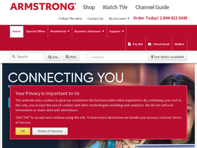 'armstrongonewire.com' screenshot