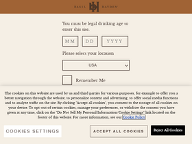 'basilhaydenbourbon.com' screenshot