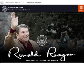 'reaganlibrary.gov' screenshot