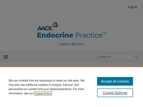 'endocrinepractice.org' screenshot