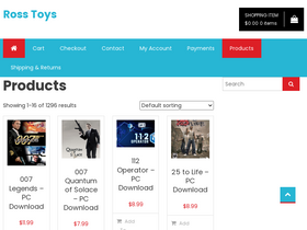 'rosstoys.com' screenshot