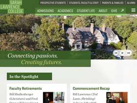 'sarahlawrence.edu' screenshot
