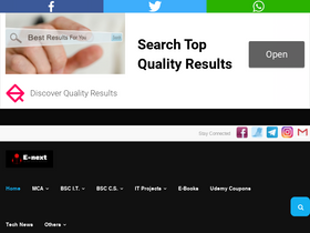 'e-next.in' screenshot