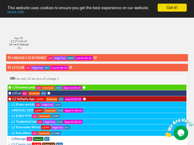'l2topzone.com' screenshot