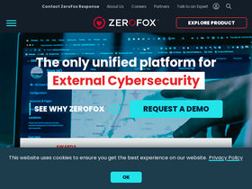 'zerofox.com' screenshot