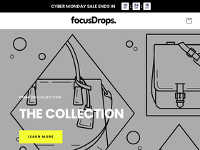 focusdrops.co homepage screenshot