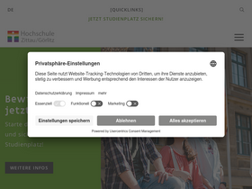 'hszg.de' screenshot