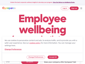 'gympass.com' screenshot