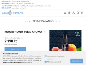 'liquid-aroma.hu' screenshot