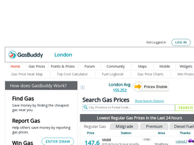 'londongasprices.com' screenshot